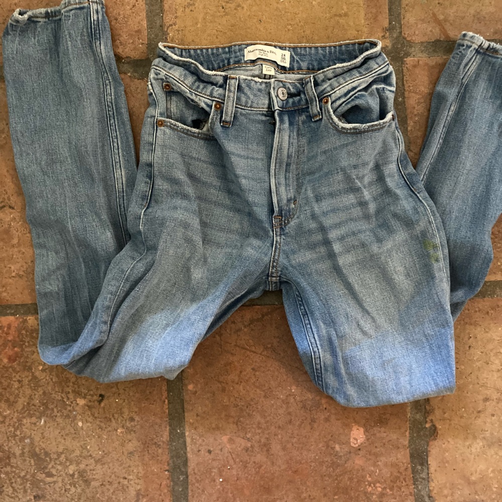 Abercrombie Curve Love Mom Jeans, 24 Long
